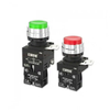 Push Button Switches Brass Chrome Plating Reset Equipment Industrial Panel Switch