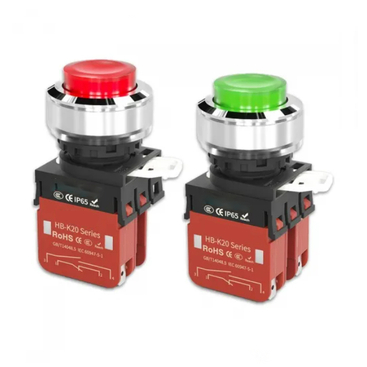 Push Button Led Lights Chrome Plated Brass 