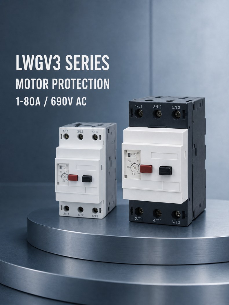 ZELECT 1~80A 690V Overload Open-phase Short Circuit Protection for Three-phase Squirrel-cage Asynchronous Motor Protection Circuit Breaker